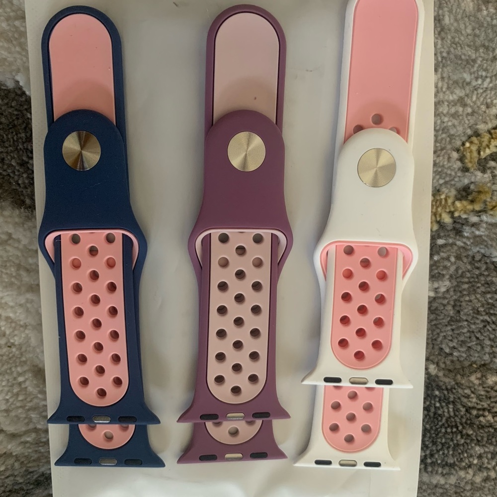 Apple Watch bands (sport and leather band)